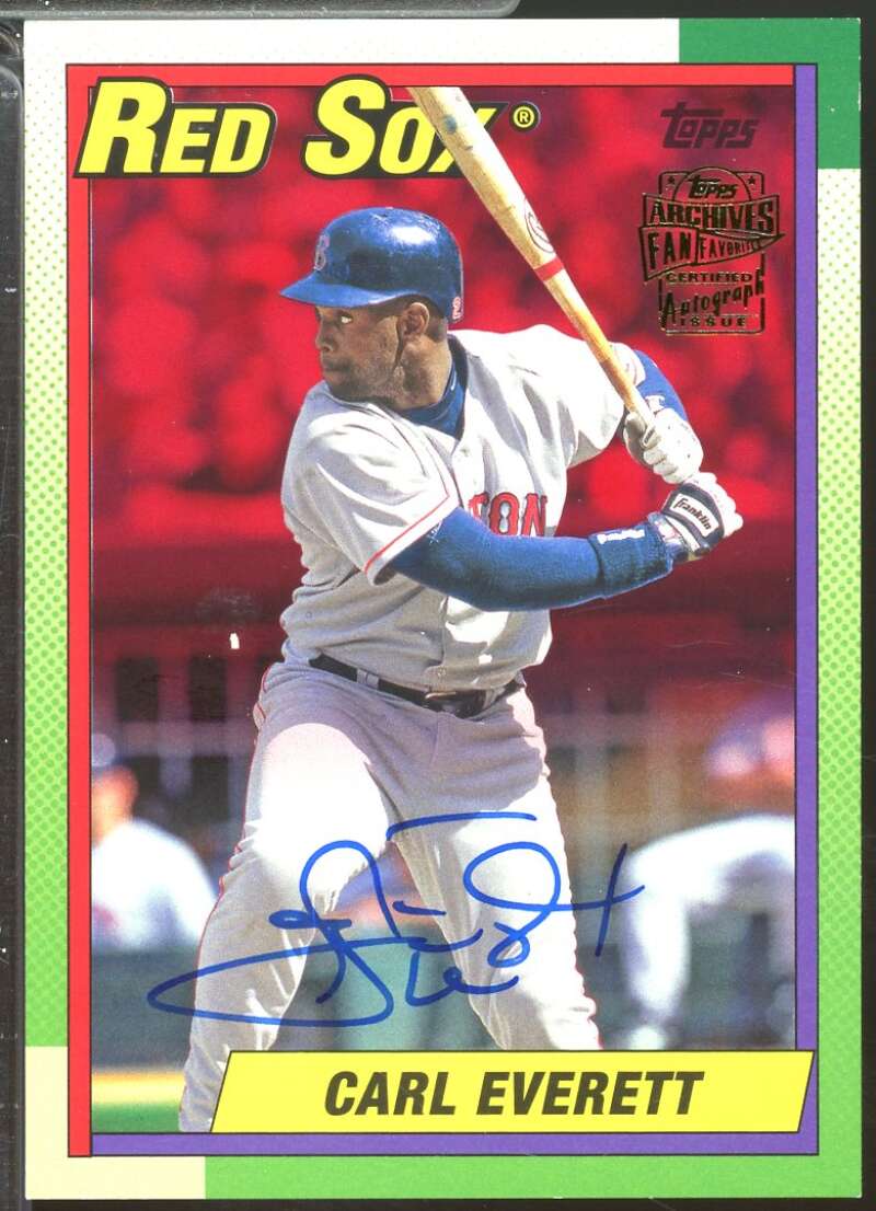 Carl Everett Card 2016 Topps Archives Fan Favorites Autographs #FFACE  Image 1