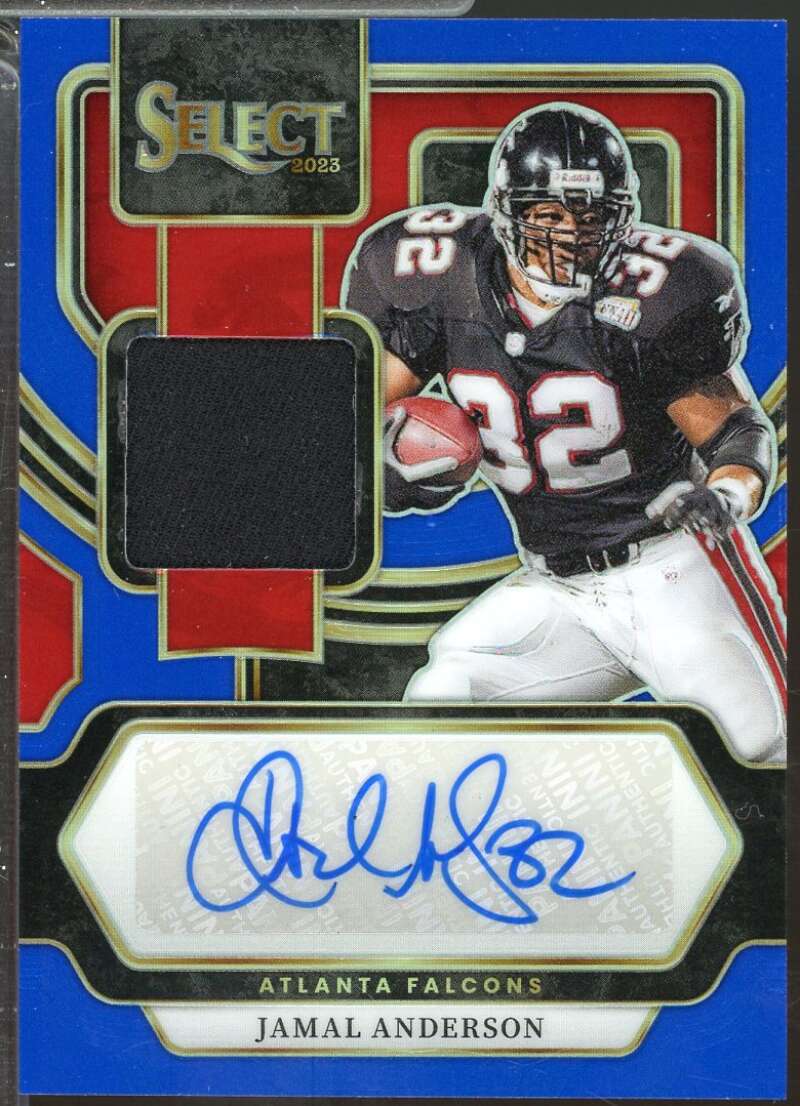 Jamal Anderson Card 2023 Select Signature Jersey Autograph Prizm Blue /75 #31  Image 1