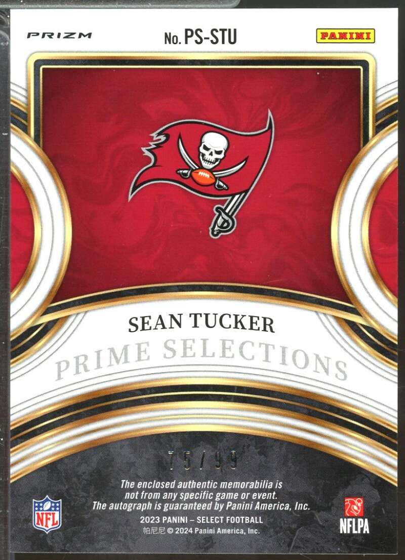 Sean Tucker Rookie 2023 Select Prime Selections Jersey Autograph Prizm /99 #5  Image 2