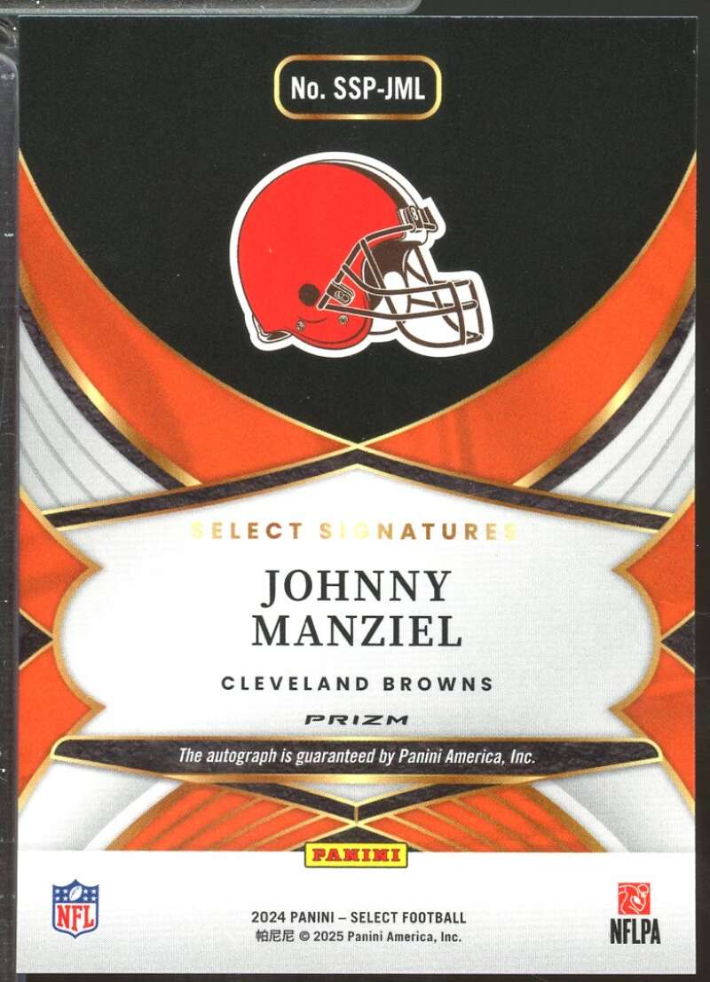 Johnny Manziel Card 2024 Select Signatures Autograph Prizm #29  Image 2