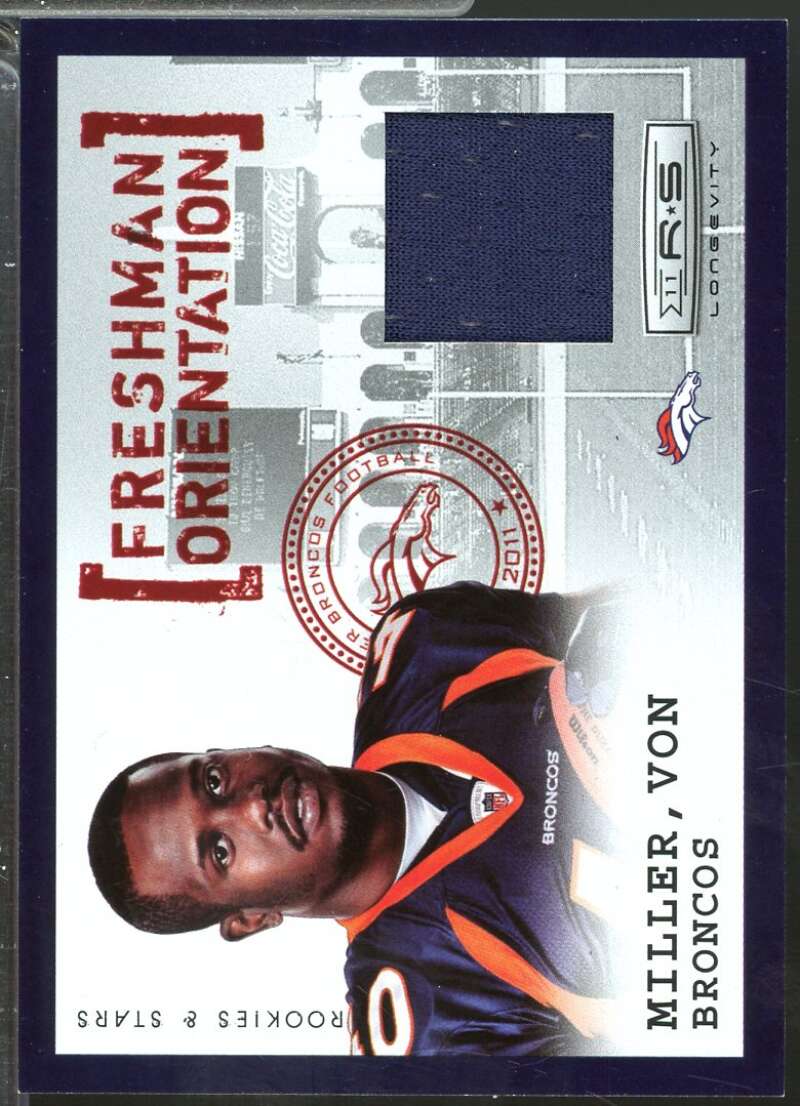 Von Miller 2011 Rookies and Star Longevity Freshman Orientation Jersey /249 #33  Image 1