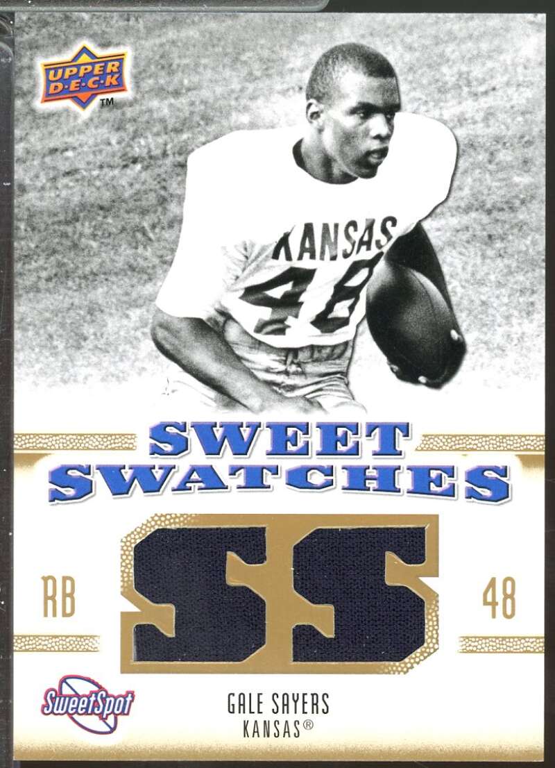 Gale Sayers Card 2010 Sweet Spot Sweet Swatches Jersey #SSW2  Image 1