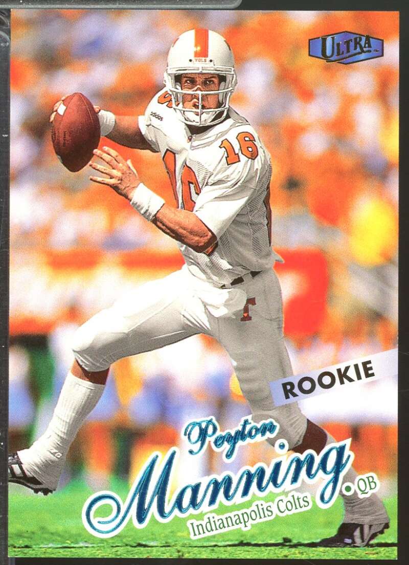 Peyton Manning Rookie Card 1998 Ultra #201  Image 1