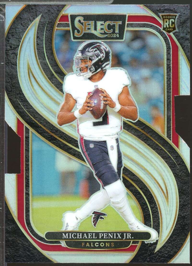 Michael Penix Jr. Rookie Card 2024 Select Prizm Silver Die Cut #110  Image 1