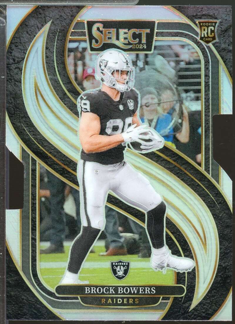 Brock Bowers Rookie Card 2024 Select Prizm Silver Die Cut #118  Image 1