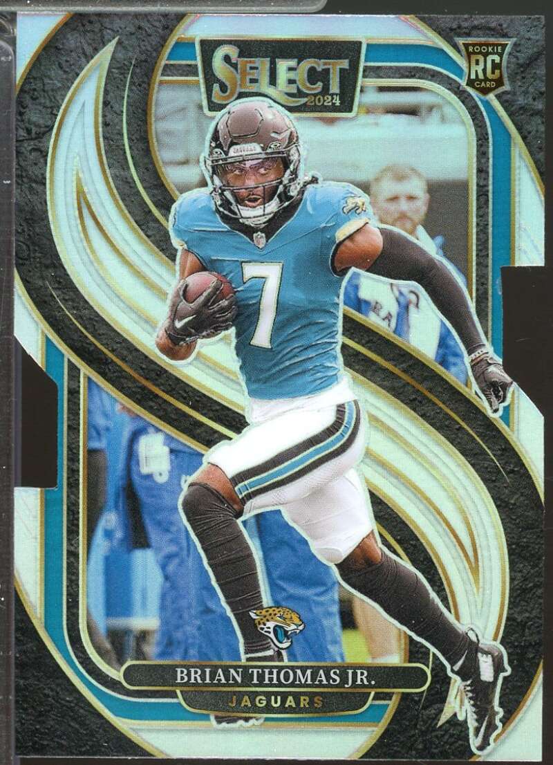 Brian Thomas Jr. Rookie Card 2024 Select Prizm Silver Die Cut #143  Image 1