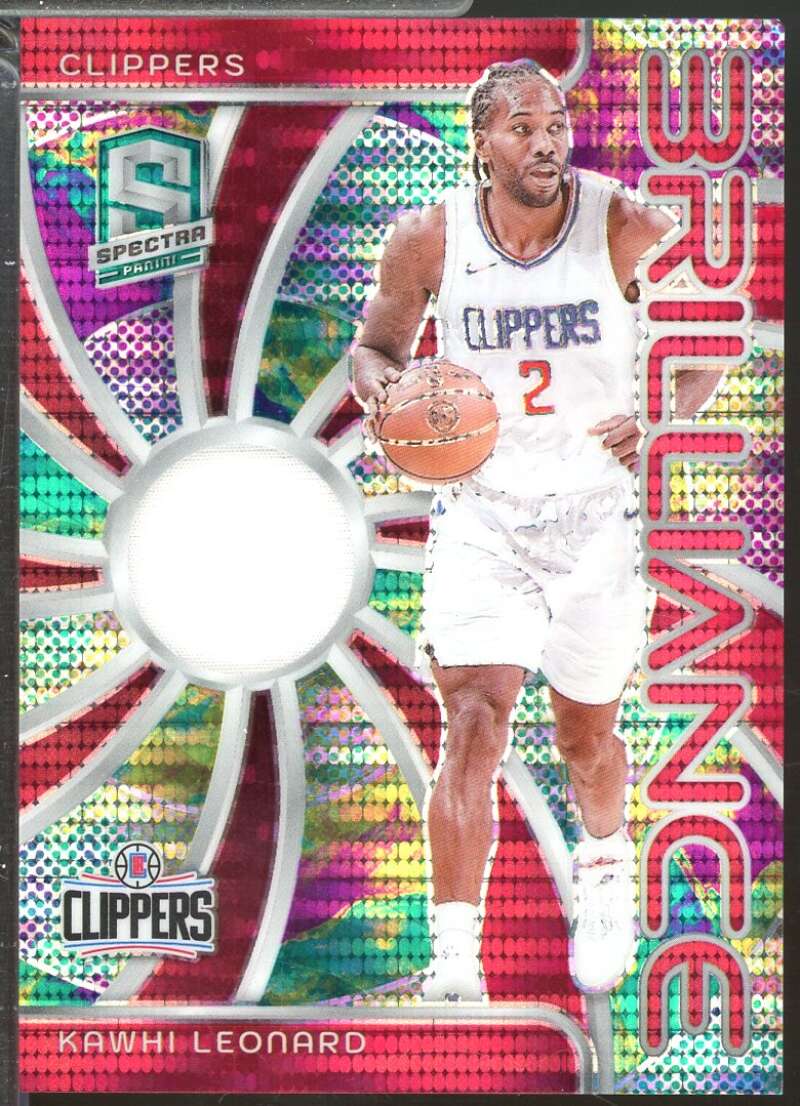 Kawhi Leonard Card 2023-24 Panini Spectra Brilliance Jerseys Celestial /99 #3  Image 1