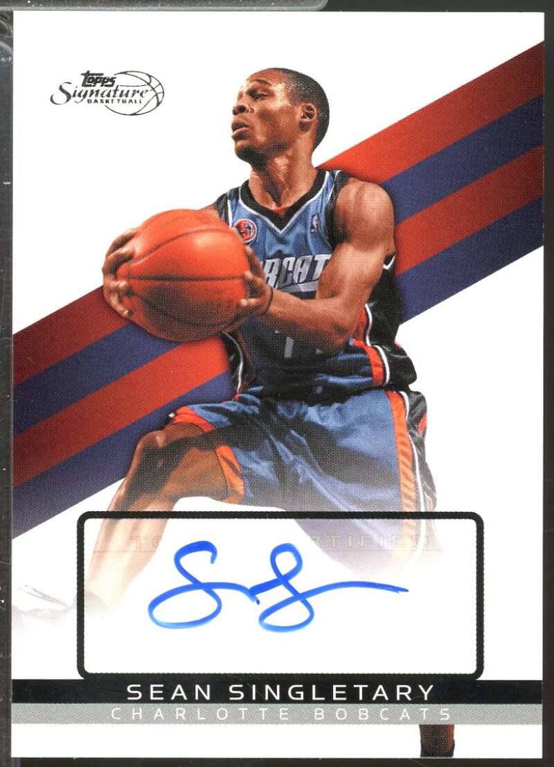 Sean Singletary Card 2008-09 Topps Signature Autographs /1999 #TSASS  Image 1