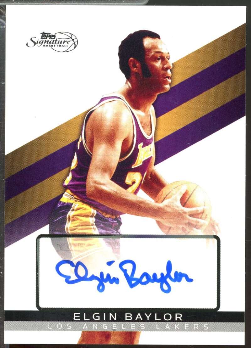Elgin Baylor Card 2008-09 Topps Signature Autographs /1299 #TSAEB  Image 1