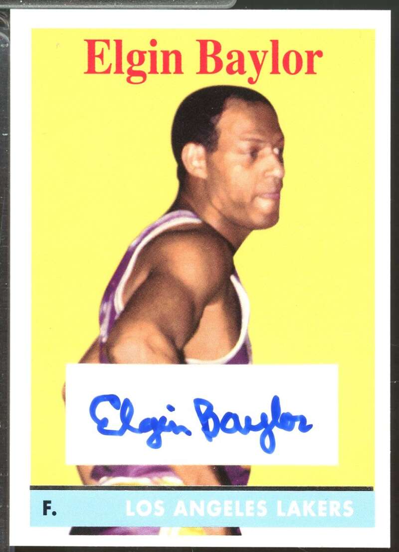 Elgin Baylor Card 2008-09 Topps 1958-59 Variations Autographs #185  Image 1