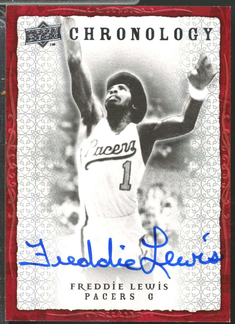 Freddie Lewis Card 2007-08 Upper Deck Chronology Autographs #33  Image 1
