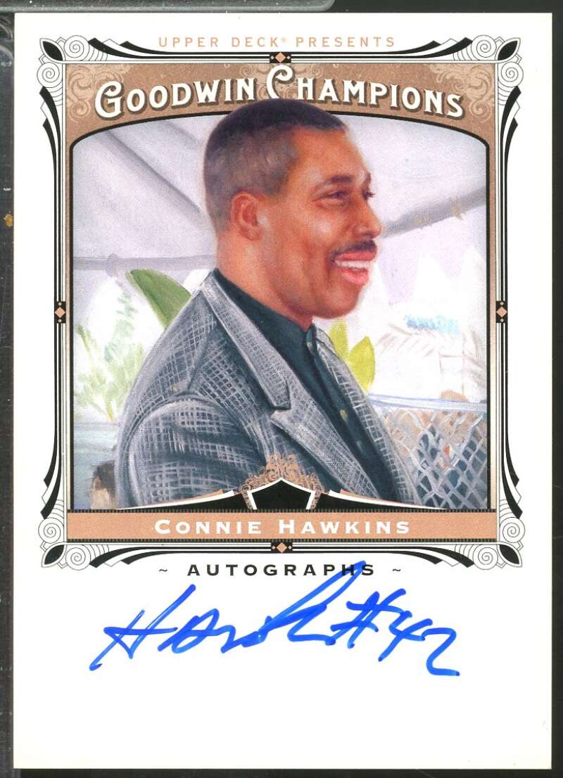 Connie Hawkins Card 2013 Upper Deck Goodwin Champions Autographs #ACH  Image 1