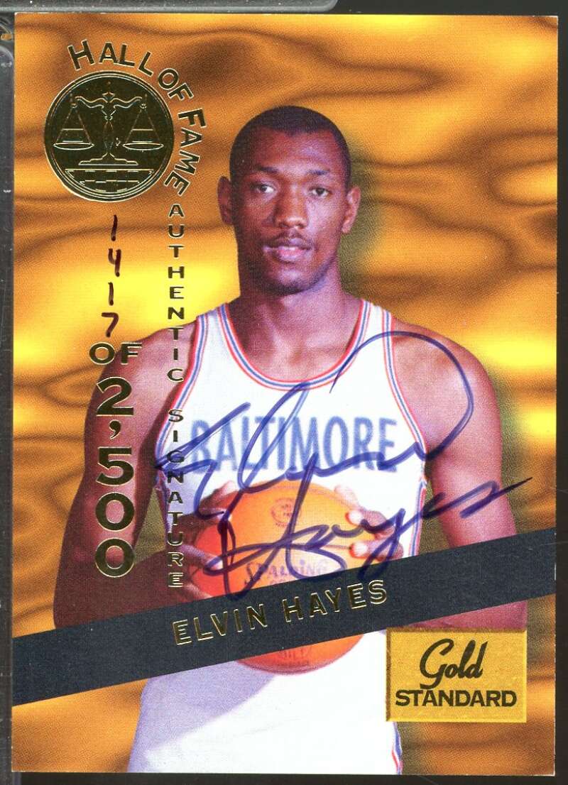 Elvin Hayes Card 1994 Signature Rookies Gold Standard HOF Autographs /2500 #12  Image 1