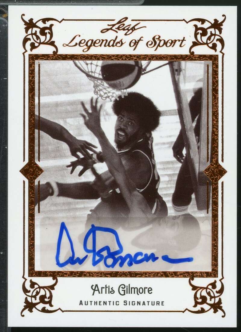 Artis Gilmore Card 2012 Leaf Legends of Sport Autograph #BAAG1  Image 1