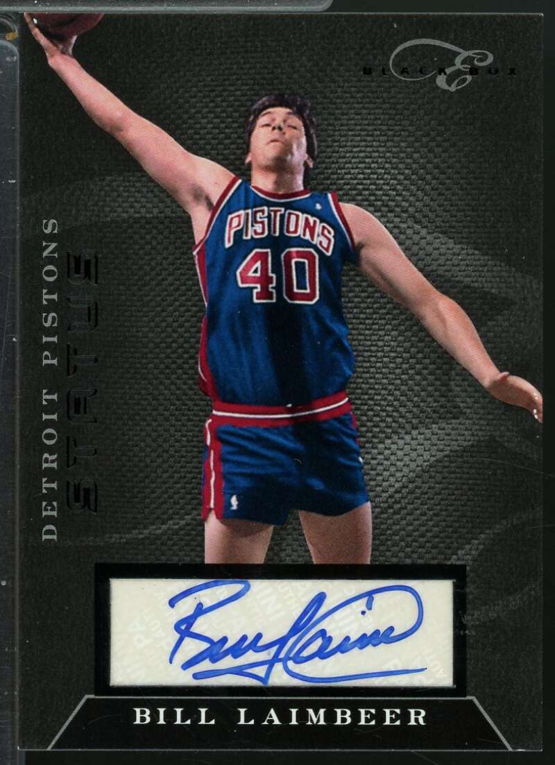 Bill Laimbeer Card 2010-11 Elite Black Box Signatures Autograph /149 #132  Image 1