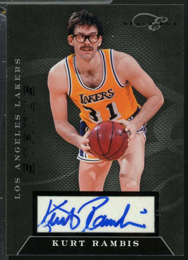 Kurt Rambis Card 2010-11 Elite Black Box Signatures Autograph /149 #189  Image 1