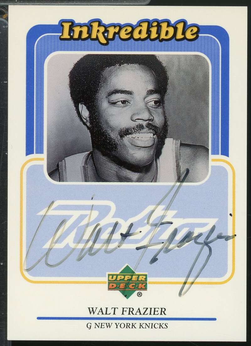 Walt Frazier Card 1999-00 Upper Deck Retro Inkredible Autograph #WF  Image 1
