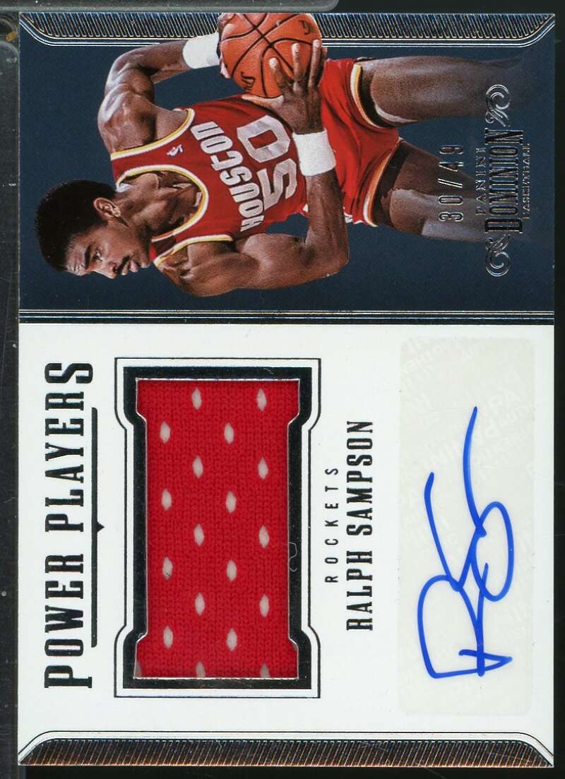 Ralph Sampson 2017-18 Panini Dominion Main Exhibit Legends Autographs /49 #10  Image 1