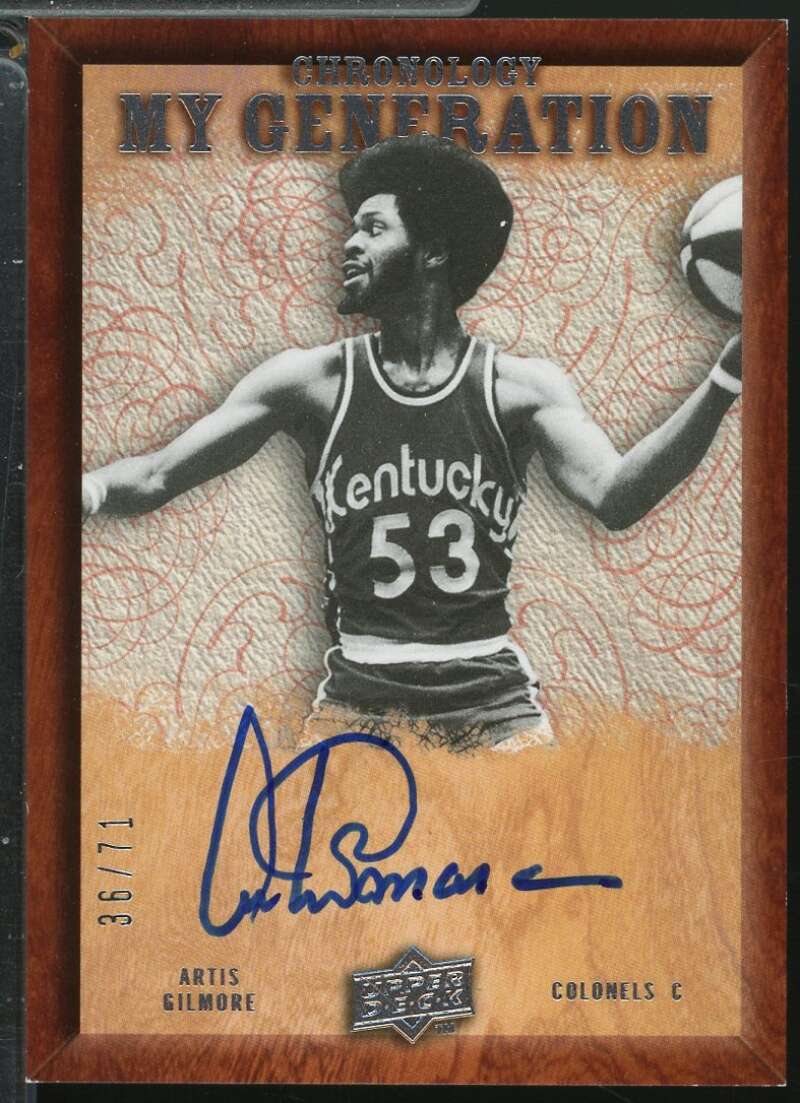 Artis Gilmore 2007-08 Upper Deck Chronology My Generation Autograph /71 #MGAG  Image 1