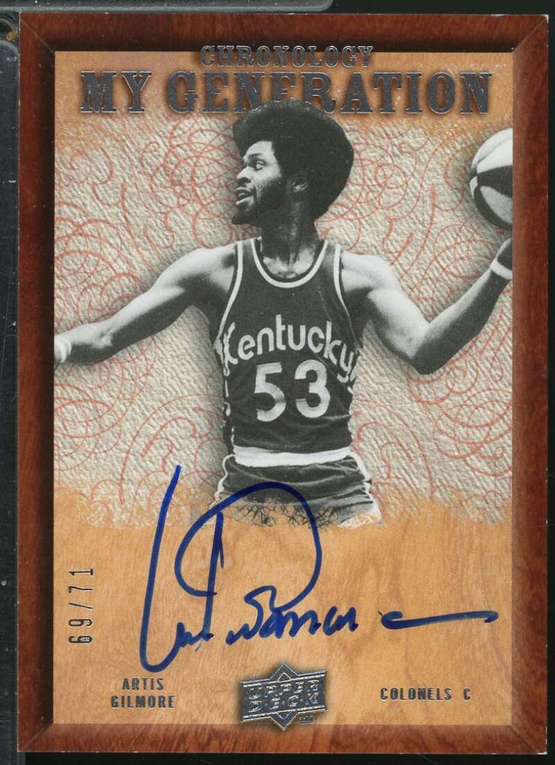 Artis Gilmore 2007-08 Upper Deck Chronology My Generation Autograph /71 #MGAG  Image 1
