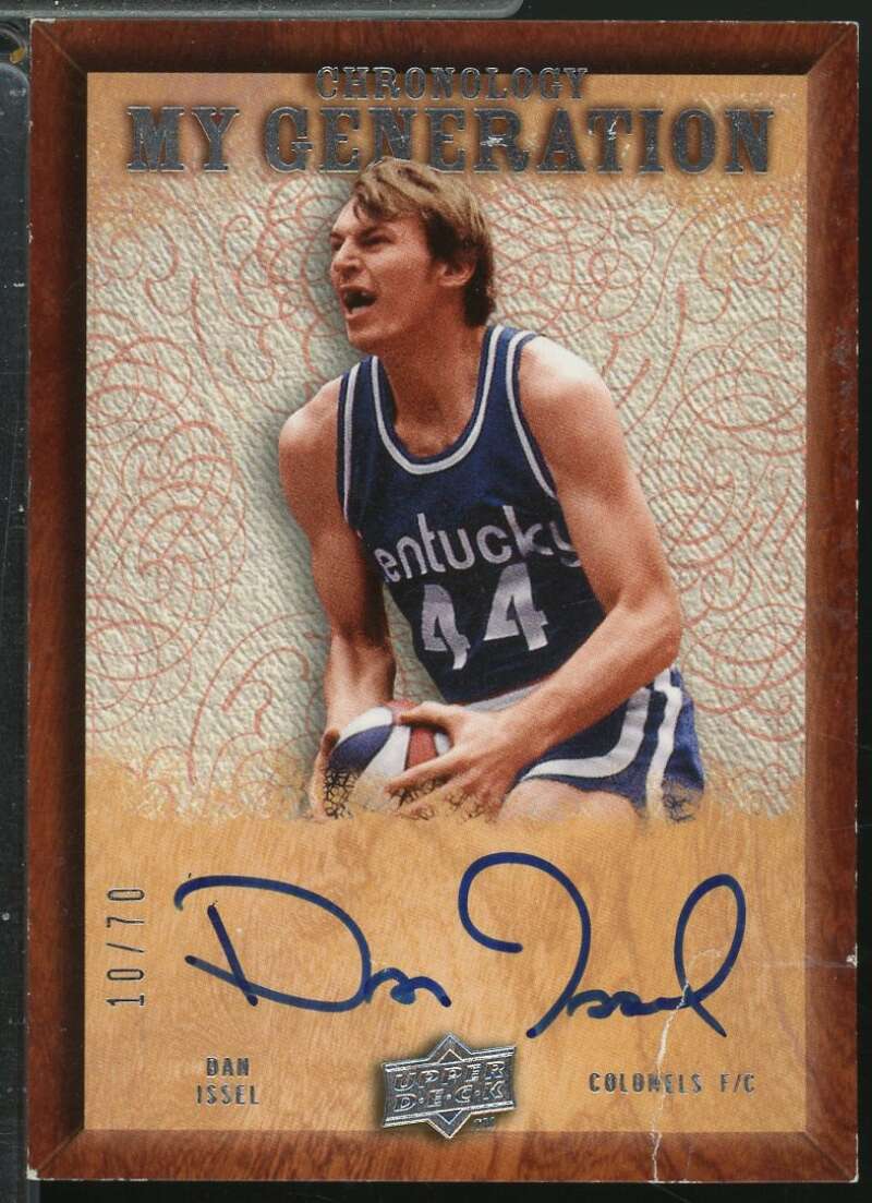 Dan Issel Card 2007-08 Upper Deck Chronology My Generation Autograph /70 #MGDI  Image 1