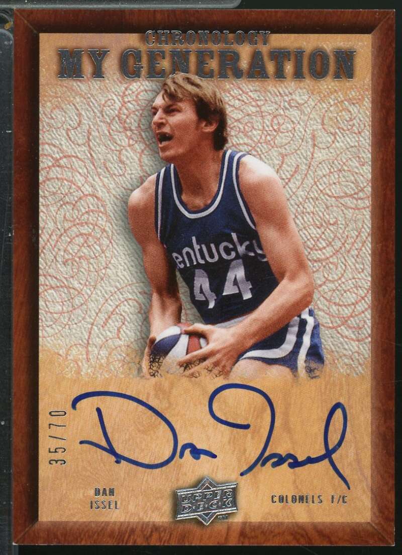 Dan Issel Card 2007-08 Upper Deck Chronology My Generation Autograph /70 #MGDI  Image 1