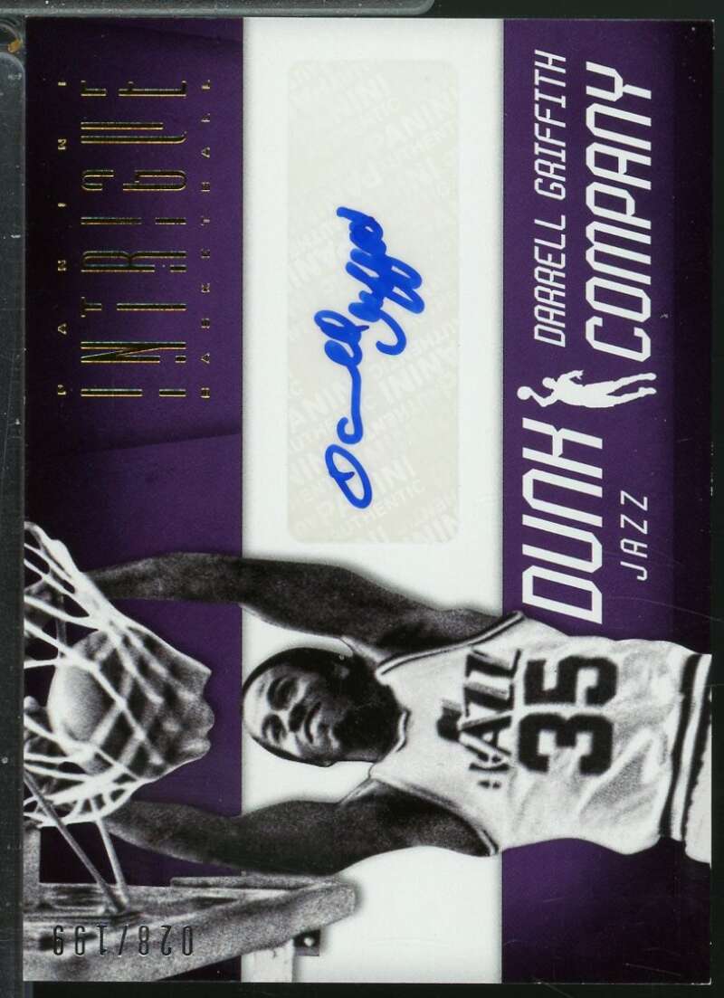 Darrell Griffith Card 2012-13 Panini Intrigue Dunk Company Autographs /199 #22  Image 1