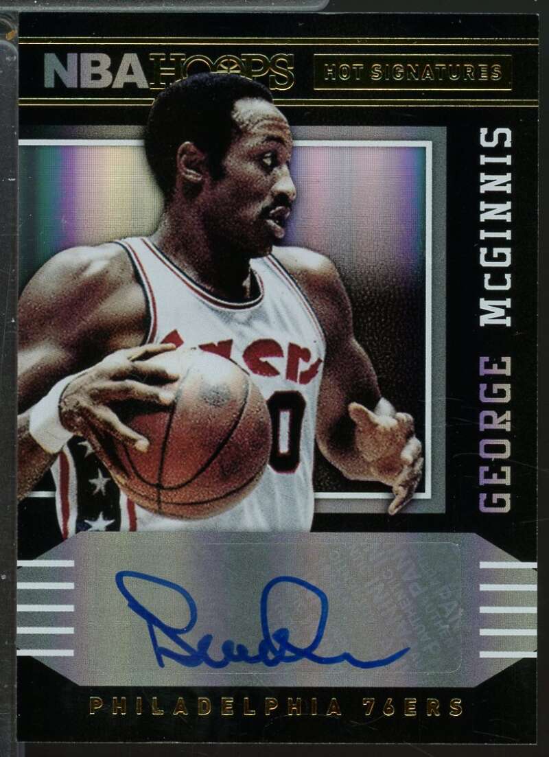 George McGinnis Card 2014-15 Hoops Hot Signatures Autograph #54  Image 1