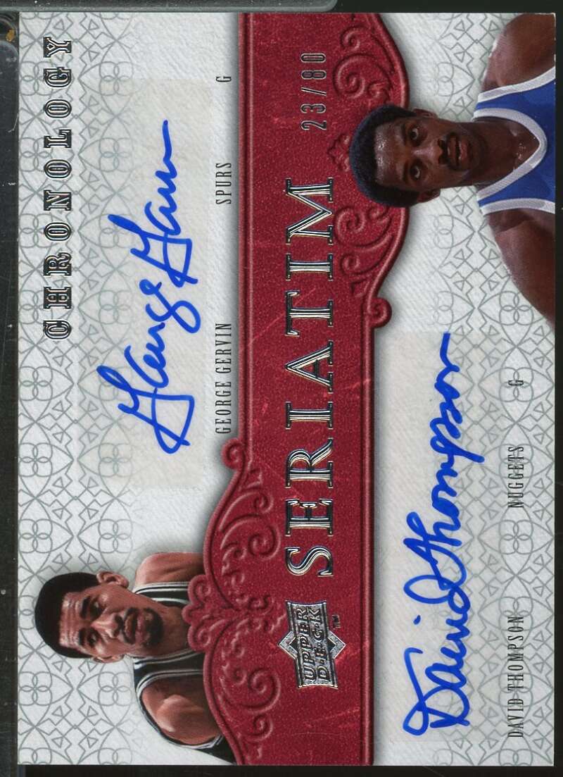 George Gervin David Thompson 2007-08 Upper Deck Chronology Seriatim /80 #TG  Image 1