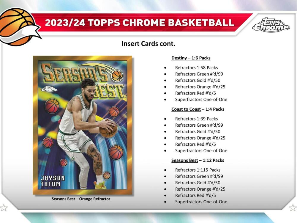 2023-24 Topps Chrome Basketball Hobby Box Image 6