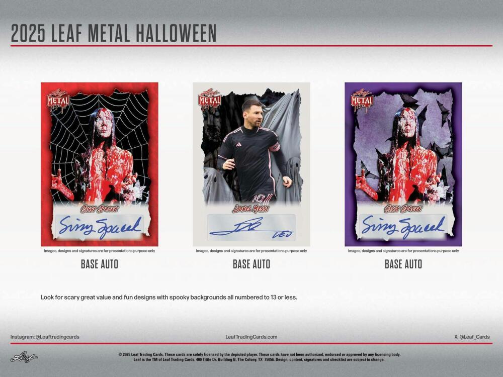 2025 Leaf Metal Halloween Hobby Box Image 3