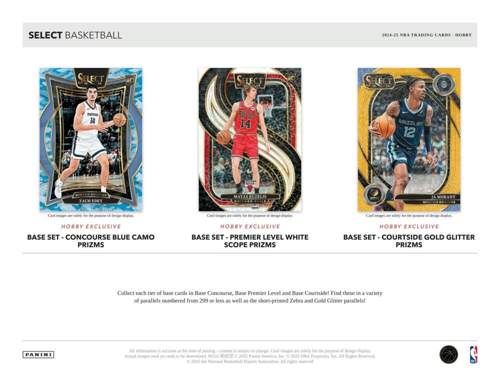 2024-25 Panini Select Basketball Hobby Box Image 3