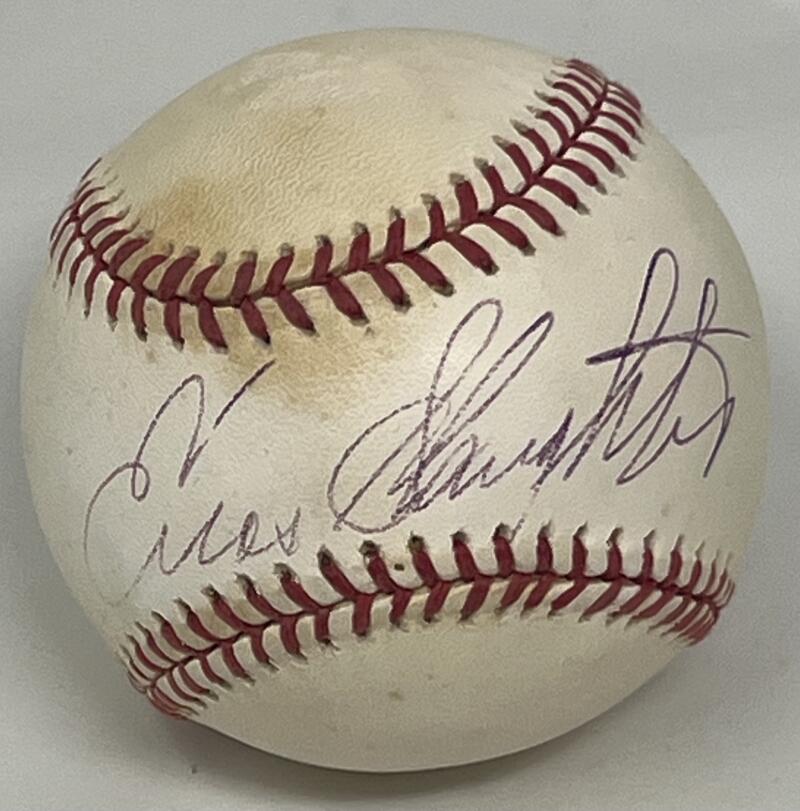 Enos Slaughter Autographed Signed Major League Baseball JSA Authentic Image 1