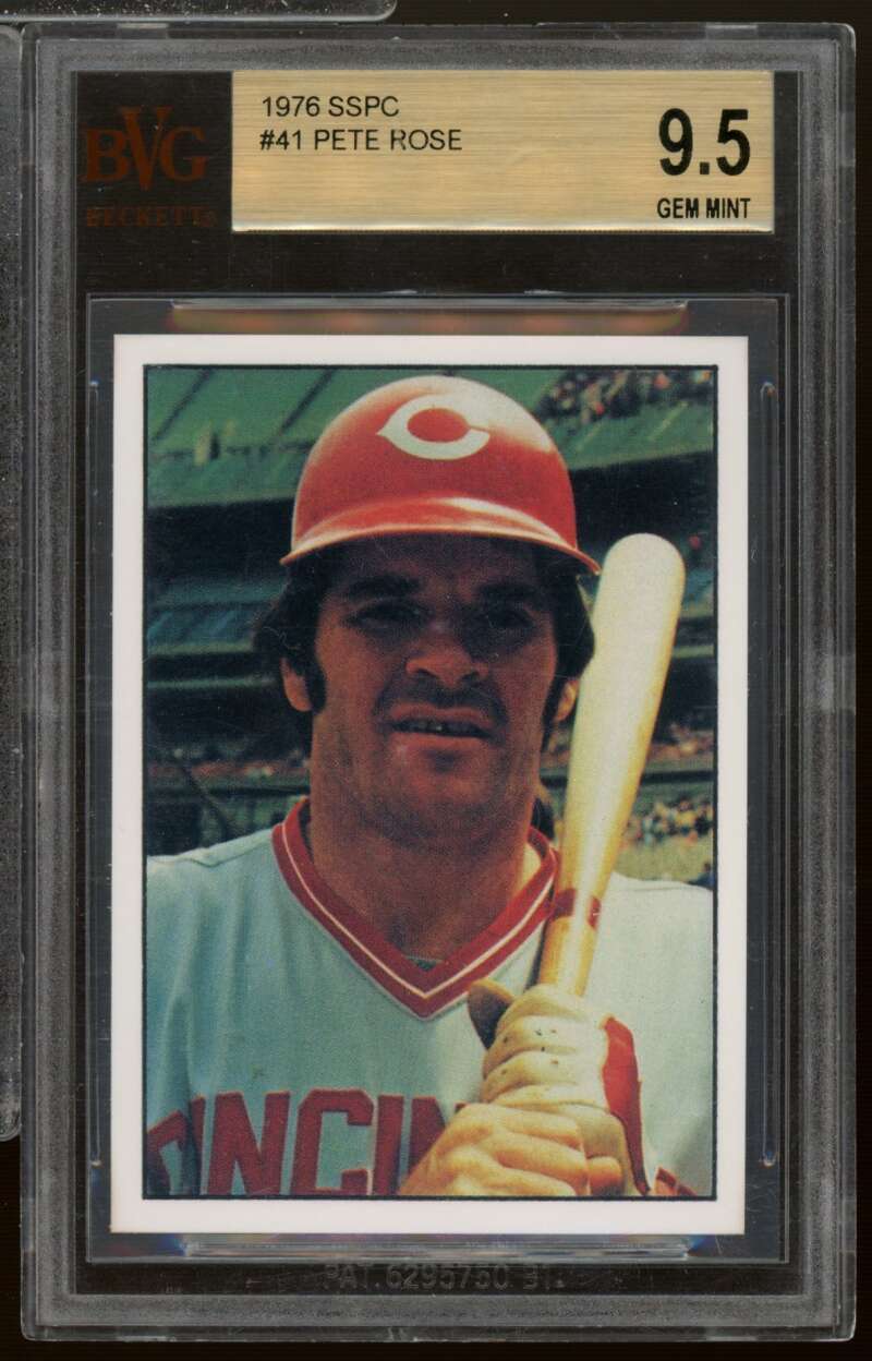 Pete Rose Card 1976 SSPC #41 BGS BVG 9.5 Image 1