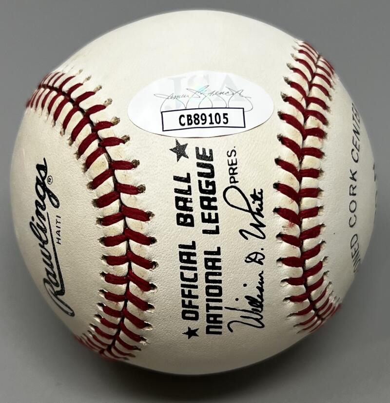 Howard Johnson Mets Autographed Signed Rawlings Baseball JSA Authentic Image 2