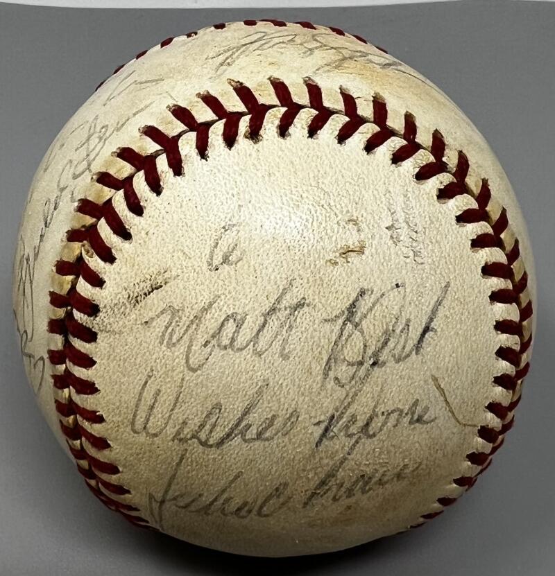 Julio Franco Petralli Jenkins Harrah Autographed Signed Baseball JSA Authentic Image 2