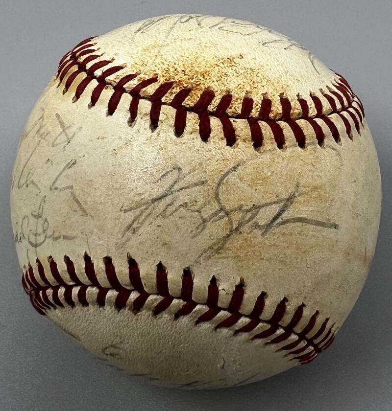 Julio Franco Petralli Jenkins Harrah Autographed Signed Baseball JSA Authentic Image 4