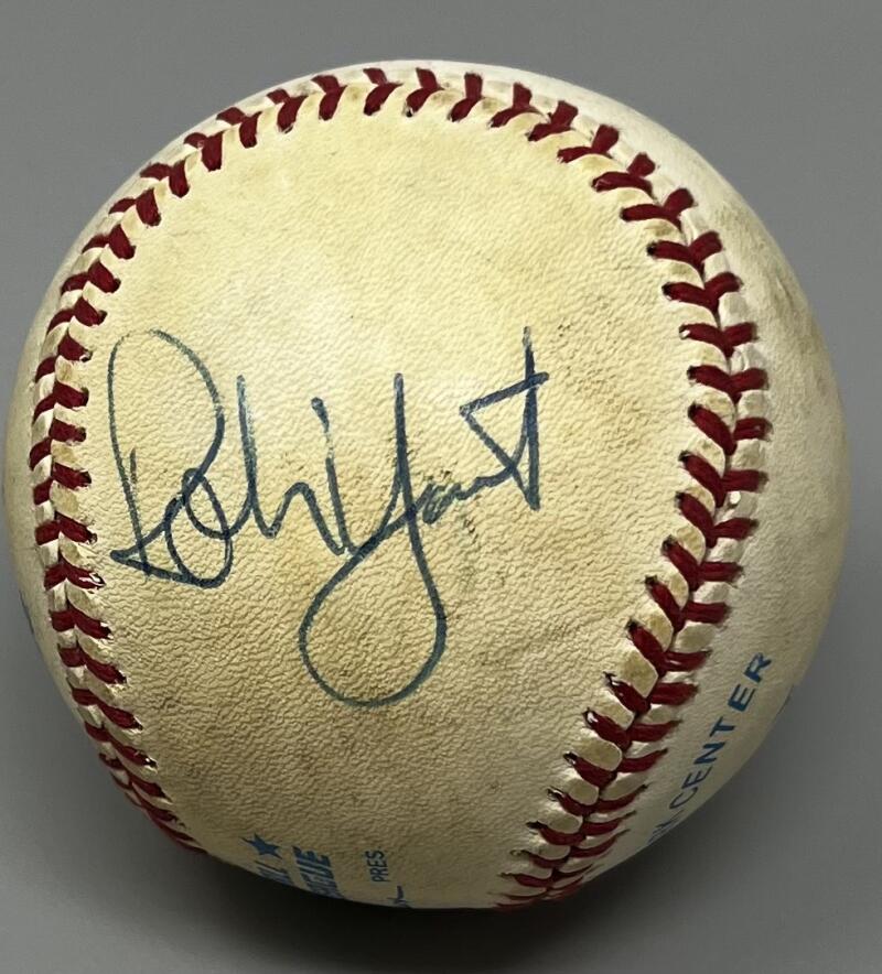 Robin Yount Brewers Autographed Signed Rawlings Baseball JSA Authentic Image 1