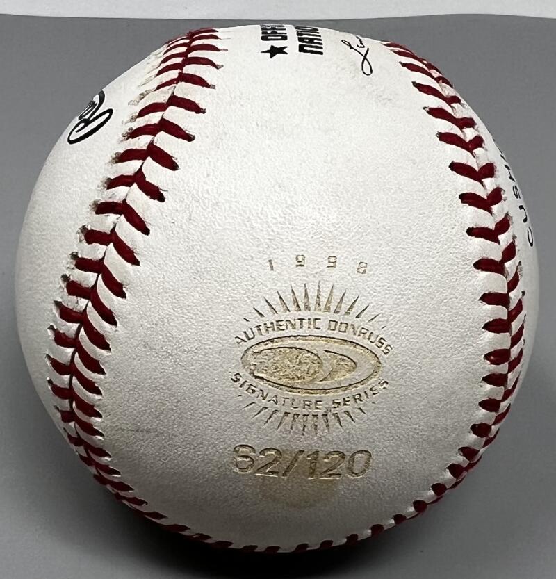Jose Guillen Autographed Signed Donruss Rawlings Baseball JSA Authentic Image 2