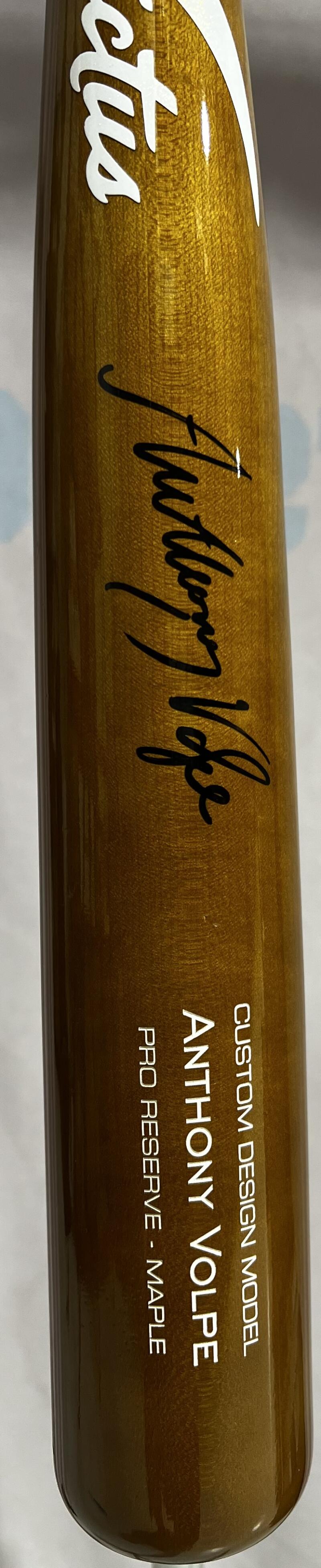 Anthony Volpe Autograph Signed Custom Design Model Baseball Bat  Fanatics Authentic  Image 3