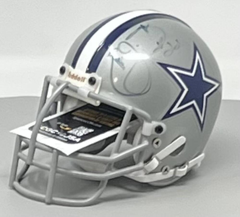 Emmitt Smith Dallas Cowboys Autograph Signed Mini Helmet JSA Authentic Image 1