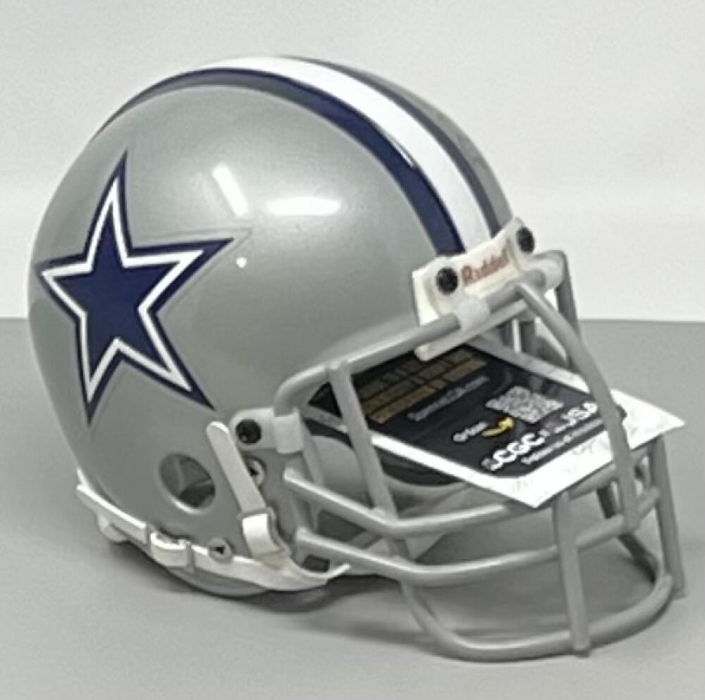 Emmitt Smith Dallas Cowboys Autograph Signed Mini Helmet JSA Authentic Image 2