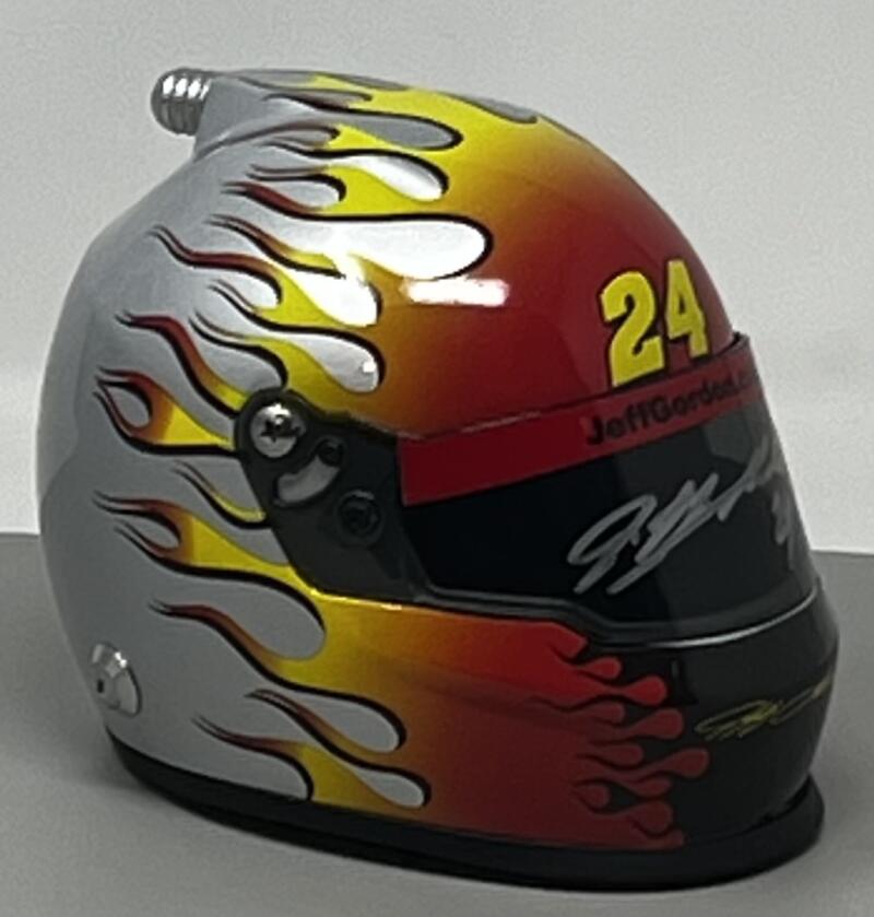 Jeff Gordon Autograph Signed Nascar Mini Helmet Pristine COA Authentic Image 1