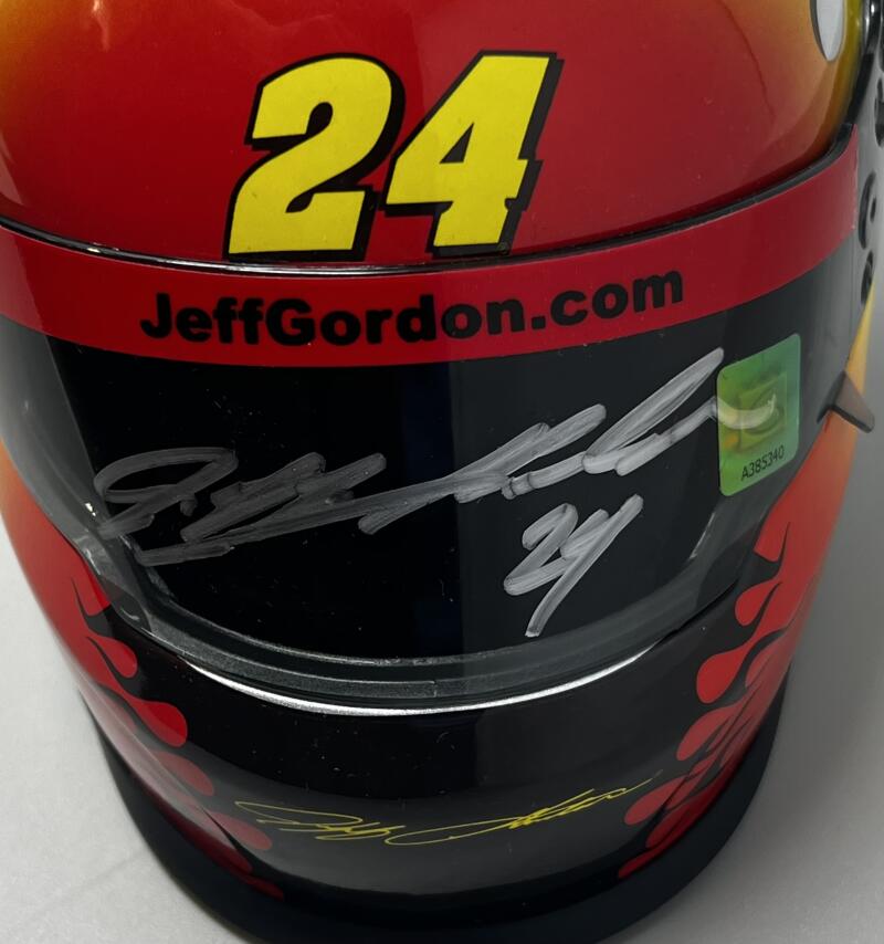 Jeff Gordon Autograph Signed Nascar Mini Helmet Pristine COA Authentic Image 3