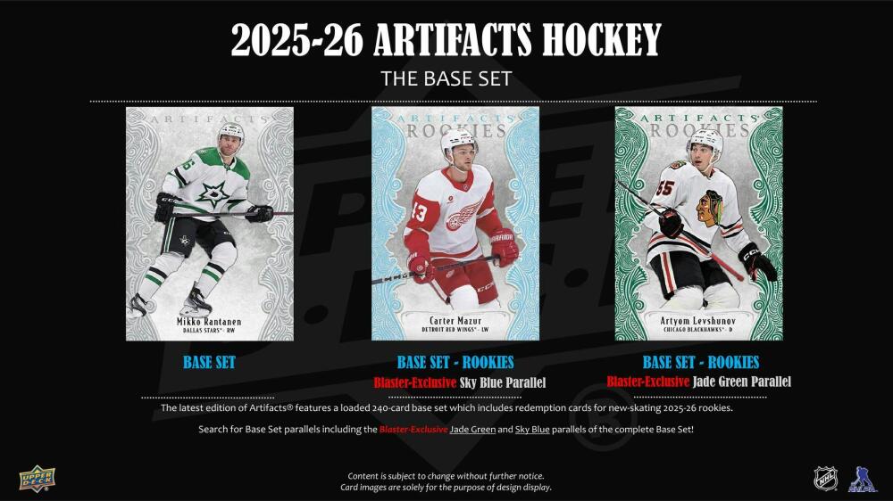 2025-26 Upper Deck Artifacts Hockey 6-Pack Blaster Box Image 3