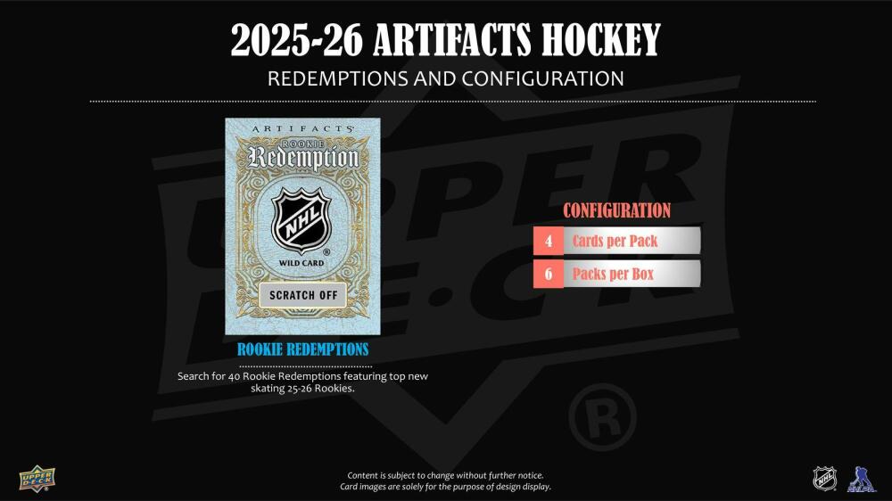 2025-26 Upper Deck Artifacts Hockey 6-Pack Blaster Box Image 5
