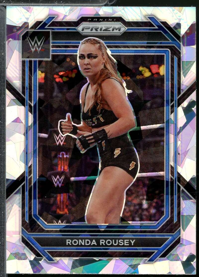 Ronda Rousey Card 2023 Panini Prizm WWE Ice #194  Image 1