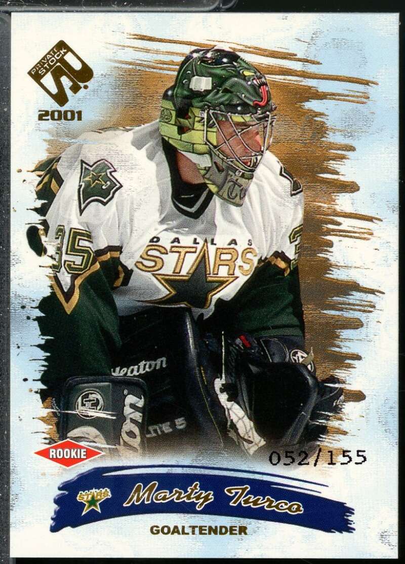 Marty Turco Rookie Card 2000-01 Private Stock /155 #117  Image 1