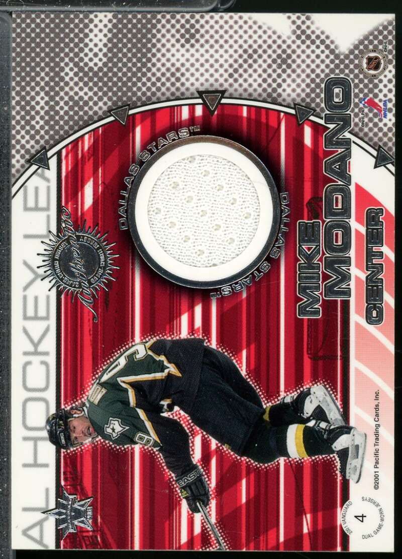 Derian Hatcher Mike Modano 2000-01 Vanguard Dual Game-Worn Jerseys /1500 #4  Image 1