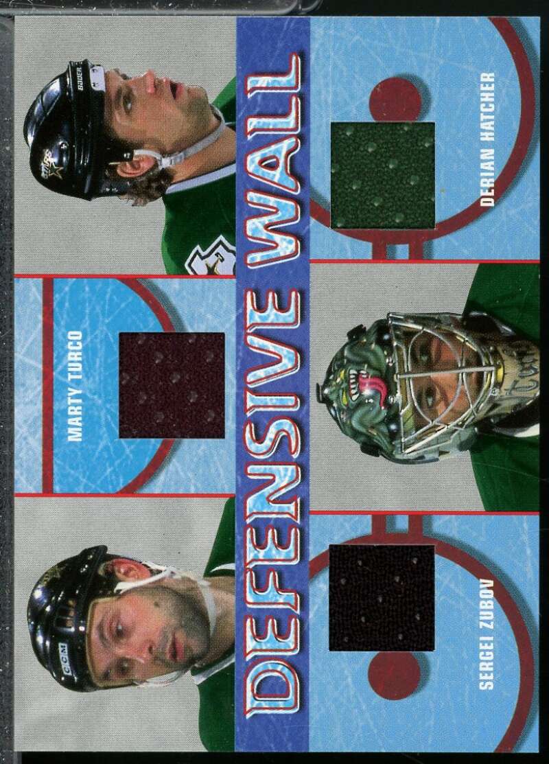 Zubov Marty Turco Hatcher 2002-03 BAP Signature Serie Defensive Wall Jsy #DW5  Image 1